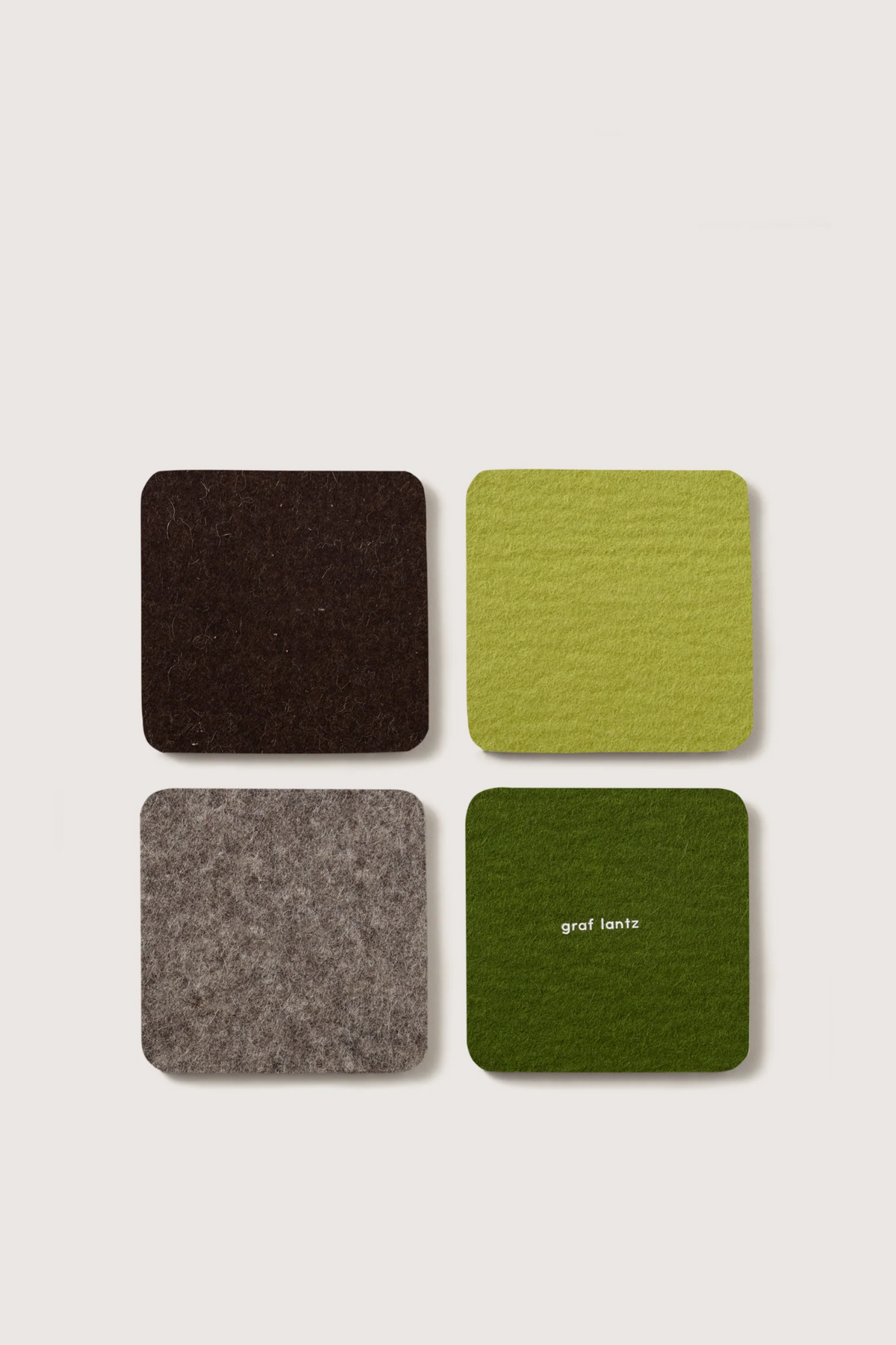 Graf Lantz Square Felt Multi Coaster Set