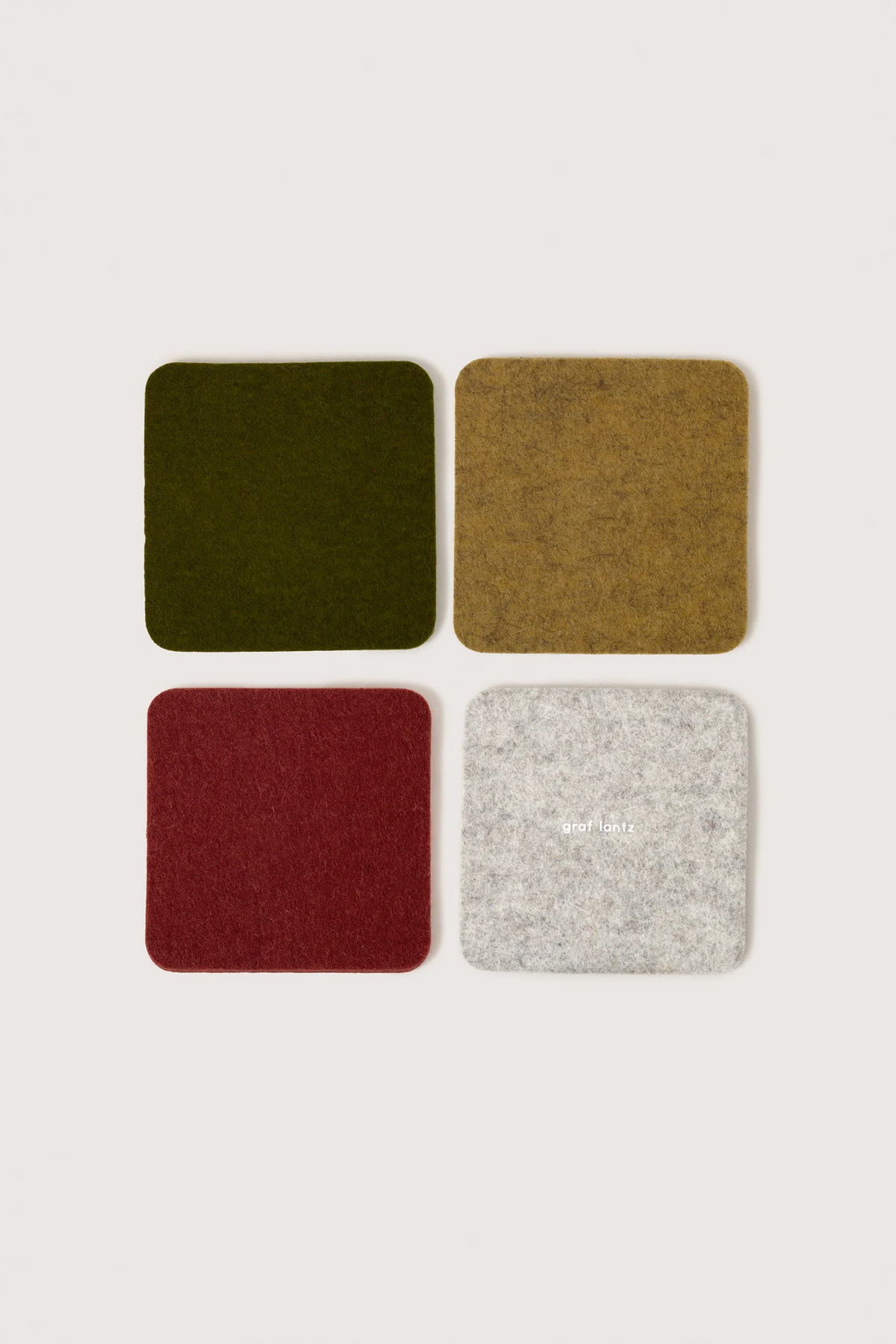 Graf Lantz Square Felt Multi Coaster Set