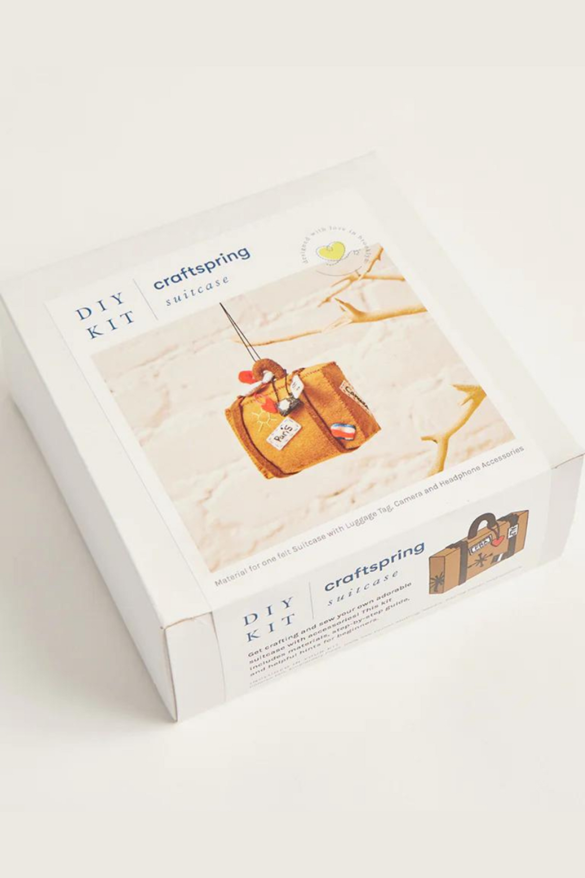 Craftspring DIY Wanderlust Suitcase Ornament Kit