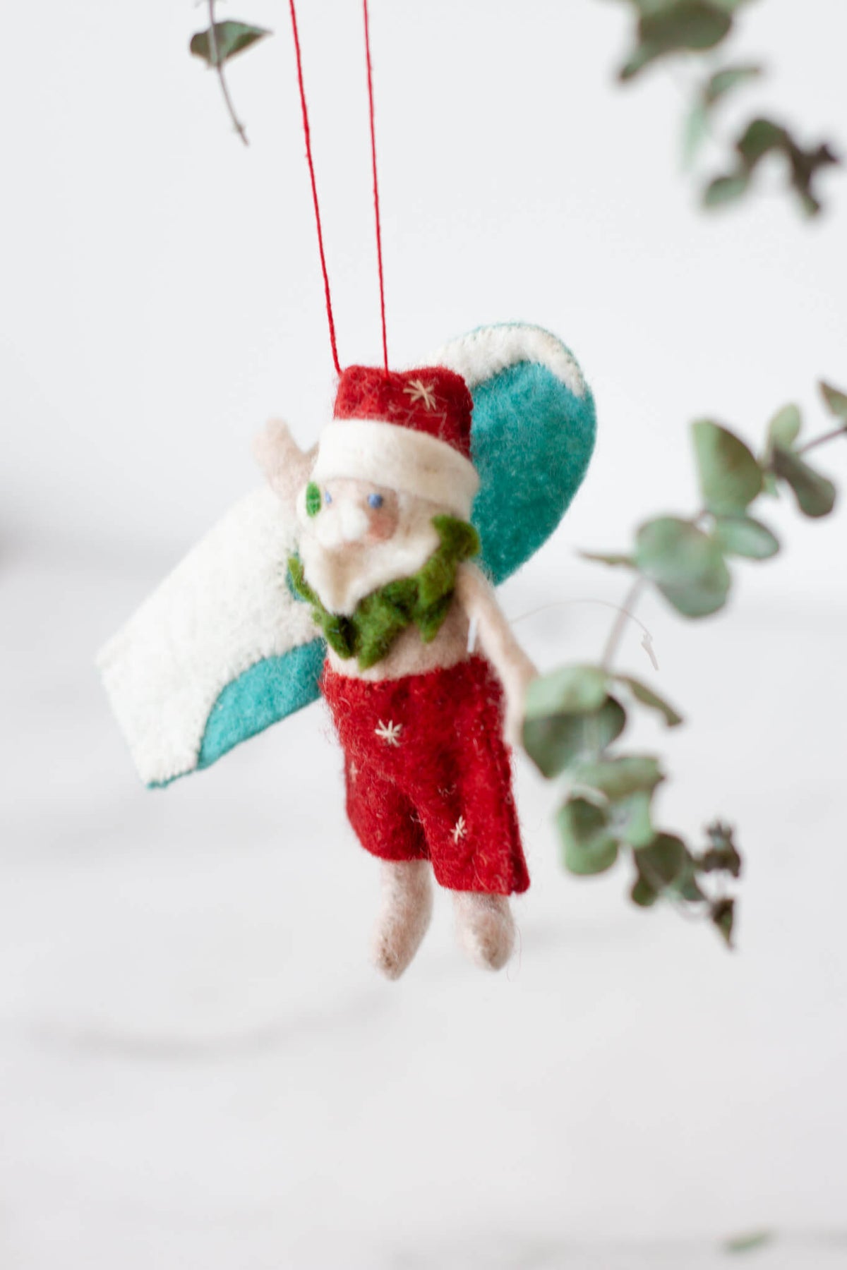 Craftspring Surf&#39;s Up Santa Ornament