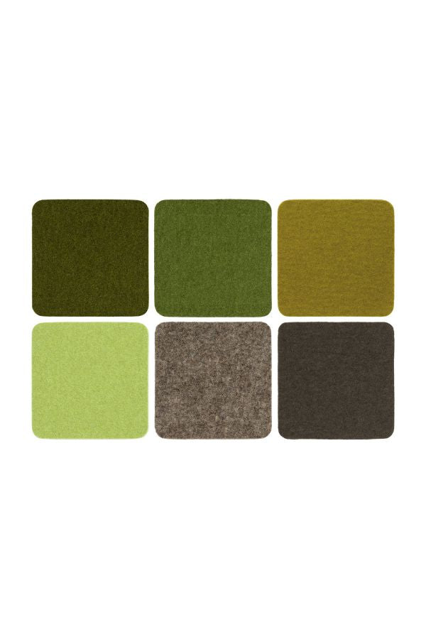 Square Felt Coaster · Hunter Green · Mix & Match from 19 Colors 