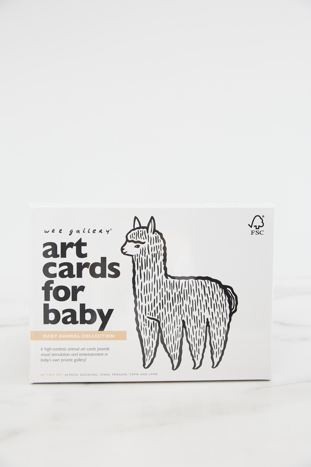Wee Gallery Art Cards for Baby Black and White Collection